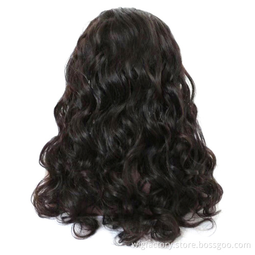 Wholesale 150% glueless brazilian hair full lace wig with baby hair, pre-plucked 360 full lace human hair wig